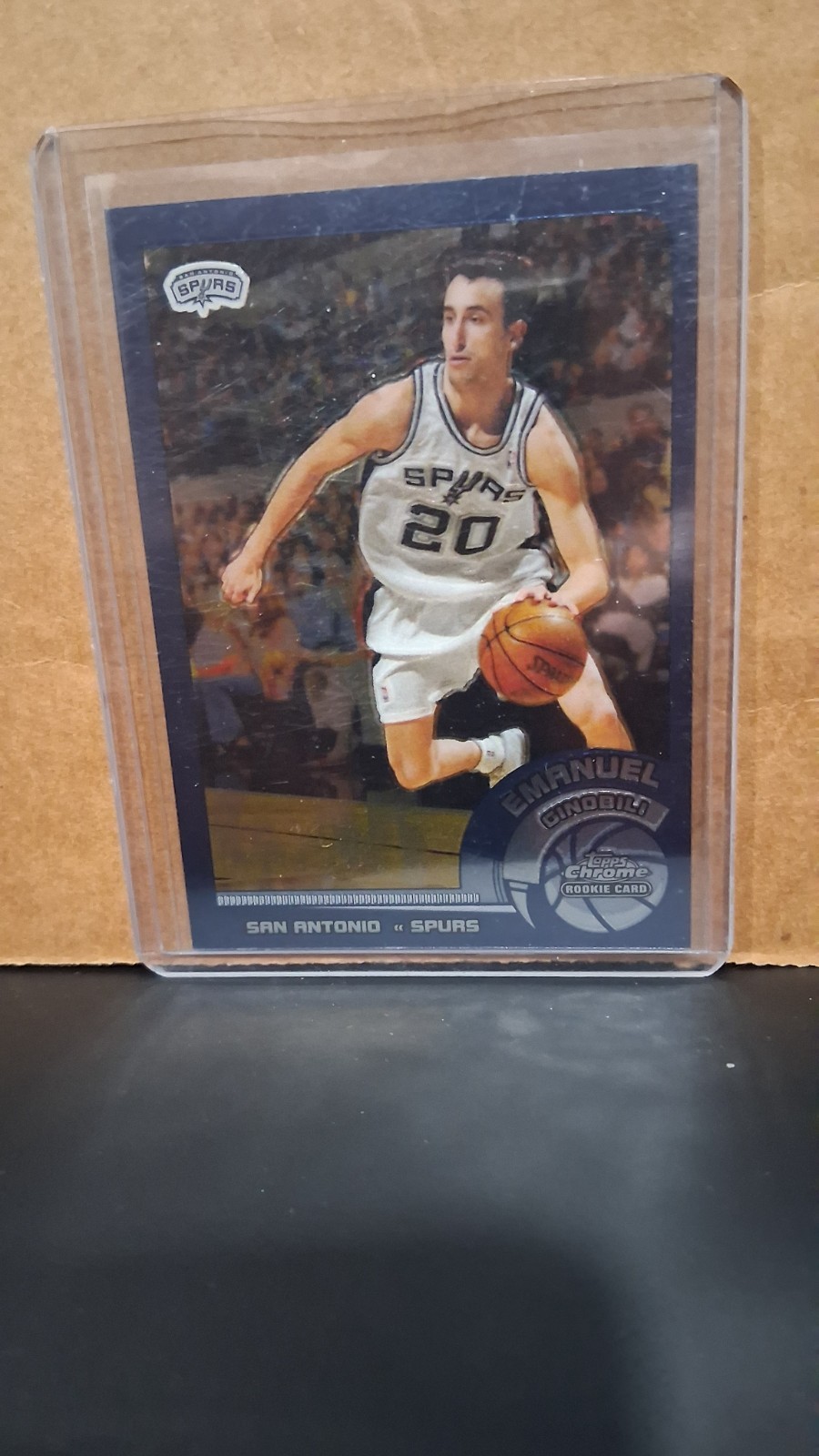 2002-03 Topps Chrome Manu Ginobili #124 Foreign Language Back (RC) Spurs