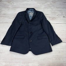 Appaman Fine Tailoring Boy's 5 Suit Jacket Blazer Navy Blue Lined Free Shipping 