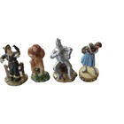 THE WIZARD OF OZ FIGURINE SCARECROW-COWARD LION-TIN MAN-DOROTHY`