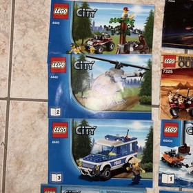 LEGO CITY Instruction Manuals ONLY Lot of 14 #7239 4440 7325 75044 60034 4209