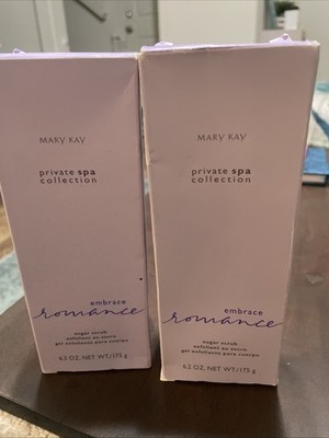 Lot of 2 Mary Kay Private Spa Collection Embrace Romance Sugar Scrub 6.2oz NIB