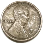1918 S Lincoln Wheat Cent Average Circulated Copper G VG Penny Old Estate Coin