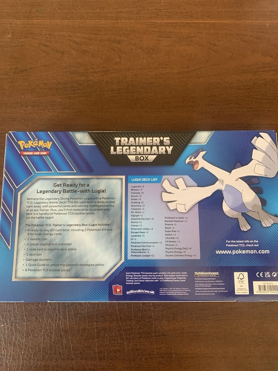 Lugia Trainers Legendary Box Pokémon | eBay