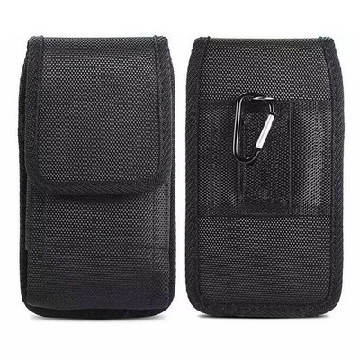 Universal Smartphone Handy Gürteltasche Gürtel Tasche Quer Nylon Case Clip Etui
