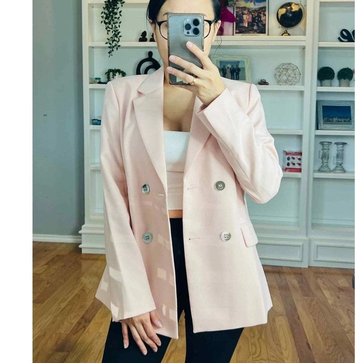 Dusty rose shop women's blazer