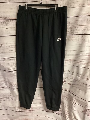 Nike Standard Fit Taper Leg Regular Length Sweatpants Black XL
