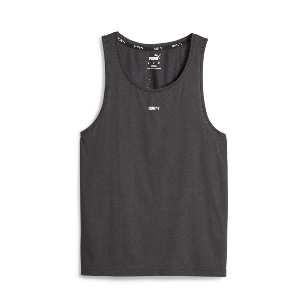Puma M Run Crew Neck Athletic Tank Top Mens Grey Casual  Athletic 52438375