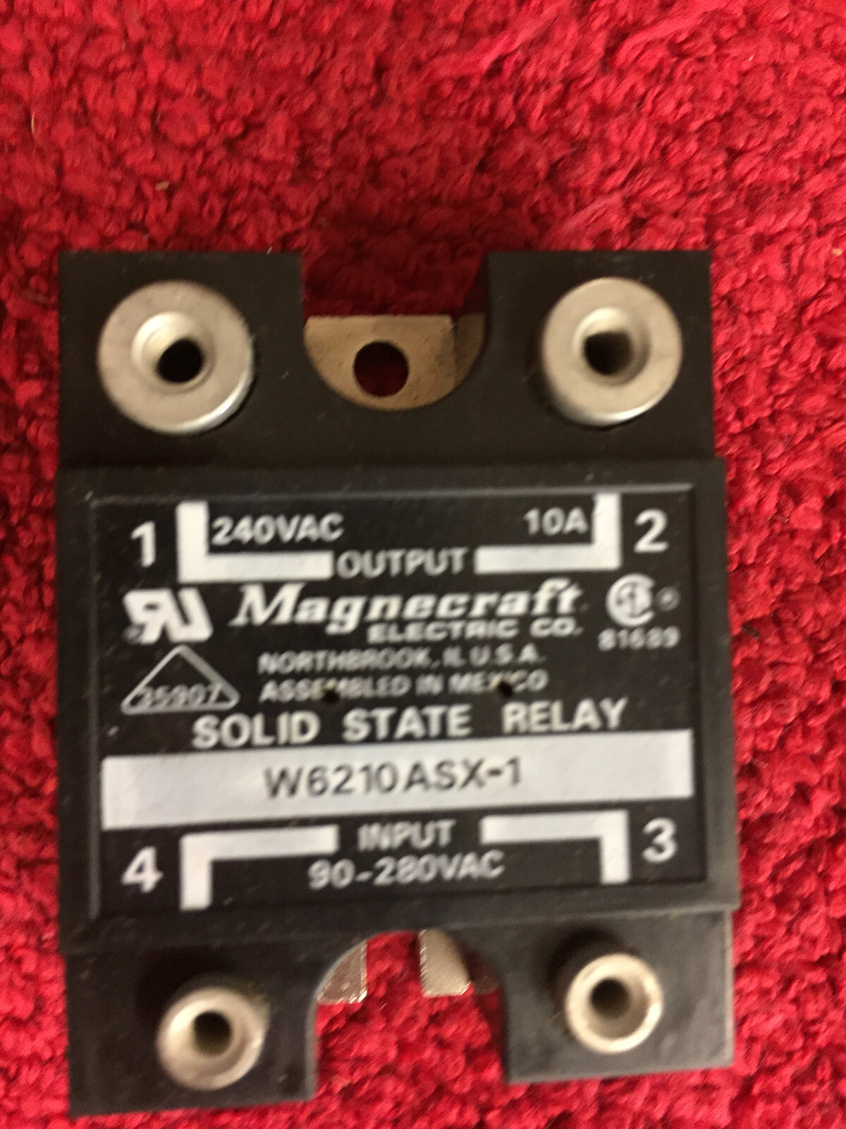 W6210ASX-1 240VAC 10A MAGNECRAFT SOLID STATE RELAY NEW | eBay