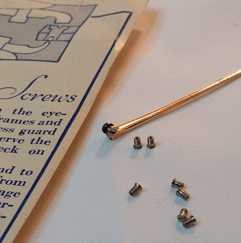American Optical Antique Ever-Tite Temple Hinge Screws - Bild 3 von 4