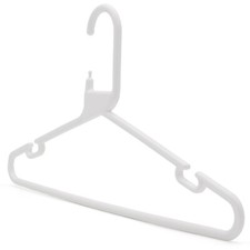 The Hanger Store™ Strong Heavy Duty Plastic Adult Coat Hangers with Trouser Bar