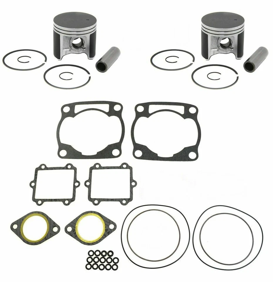 Arctic Cat ZL 500 EFI Carb SPI Pistons Top End Gasket Kit 71mm 1998 1999 2000 - Image 4 of 4