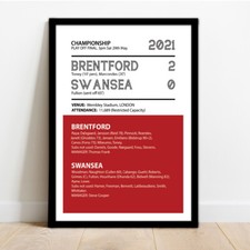 BRENTORD FC - FOTO POSTER STAMPA FIAMMIFERI CON CORNICE FINALE PLAY OFF!