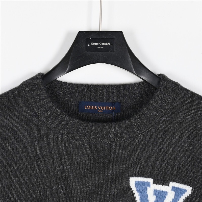 LOUIS VUITTON Chunky Wool Blend Pullover For Men Size M