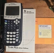 Texas Instruments TI-84 Plus Graphing Calculator - Black W/Manual 