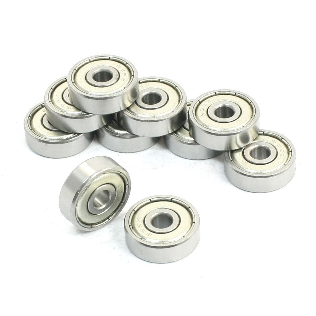 10 Pcs 635Z 5x19x6mm Sealed Miniature Deep Groove Radial Ball