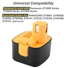 For Panasonic 12V EY9001 EY9006 EY9101 EY9106 EY9107 EY9108 EY9200 5.0Ah Battery