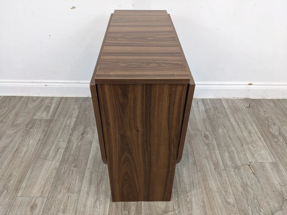 DINING TABLE Drop Leaf Extendable Table Wood Effect Laminate Table FREE DELIVERY - Image 3 of 4