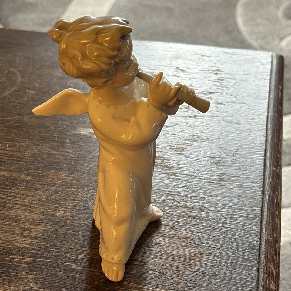 Lladro Angel with Flute 6" tall eBay