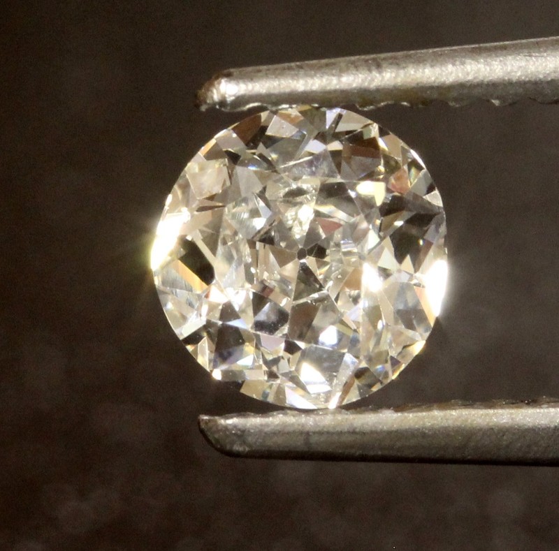 GIA loose certified .55ct VS1 H European circular brilliant round diamond