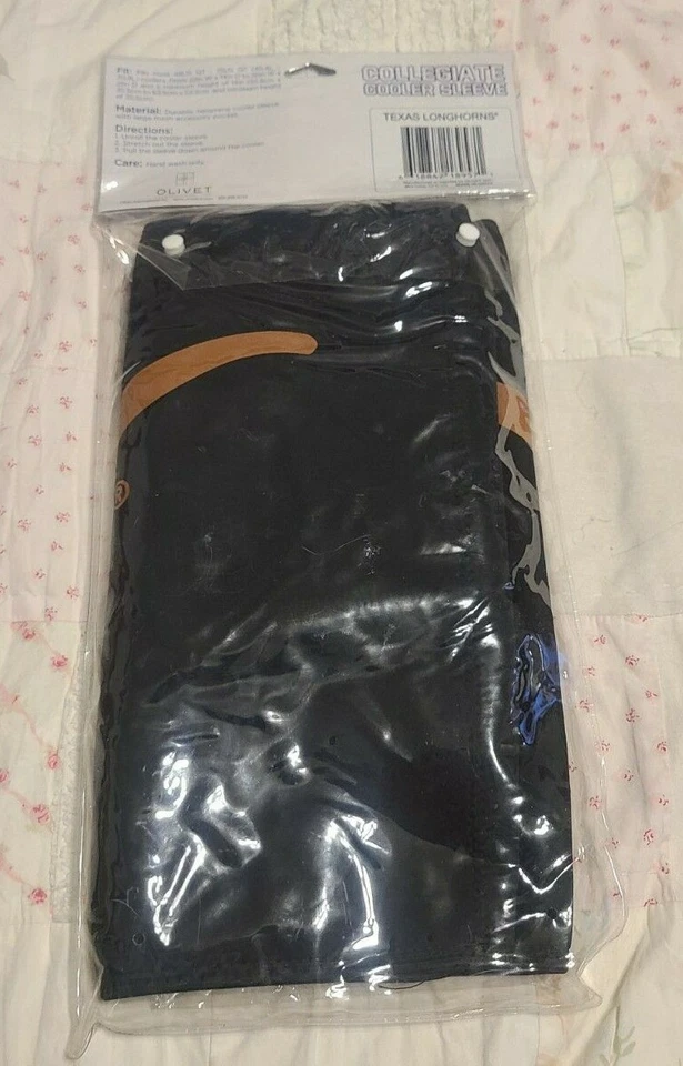 Collegiate Cooler Sleeve Texas Longhorns Fits Most Coolers 48  75 US QT New Seal - Image 2 of 2