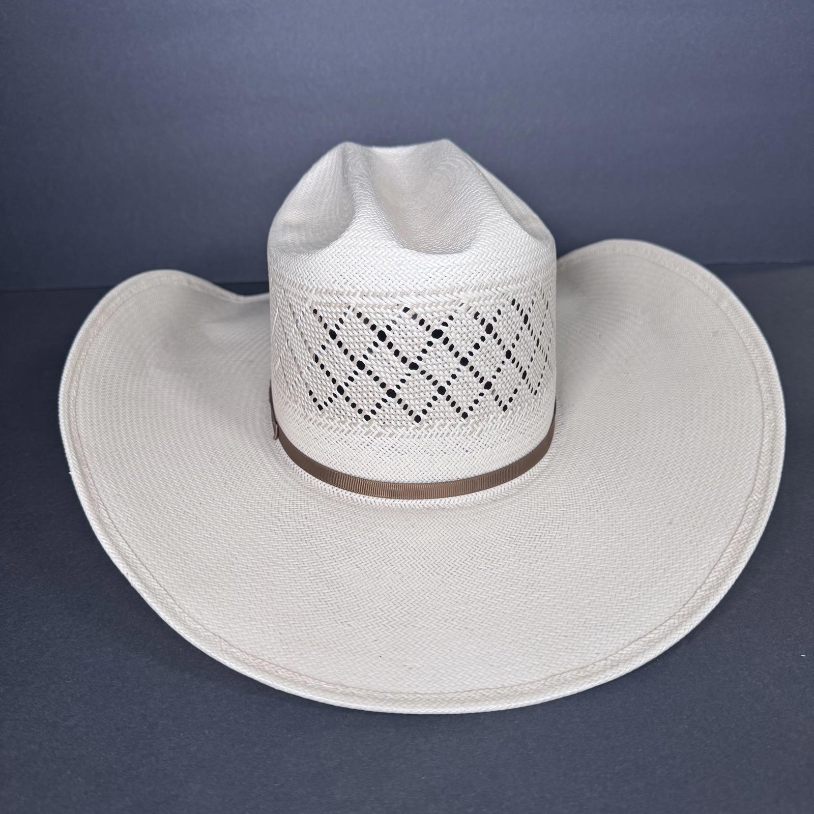 Bigger Hats, Cowboy Hat Hollywood Ivory Size 7 1/8 Straw Hat