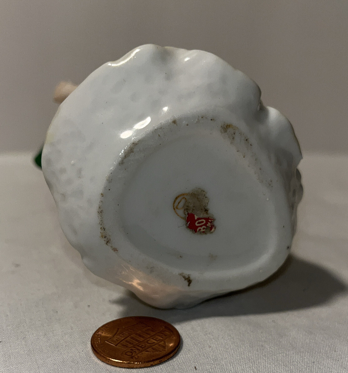 Vintage Dev DeVilbiss Porcelain Girl with Umbrella Perfume Bottle 4.75