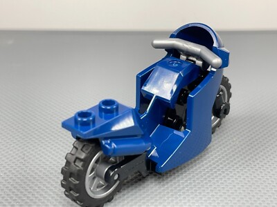 LEGO Dark Blue Motorcycle Sport Bike 76176 76162 Black Frame Flat