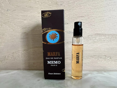 Memo Paris MARFA Eau de Parfum EDP Travel Size Spray 0.17 fl oz / 5 ml
