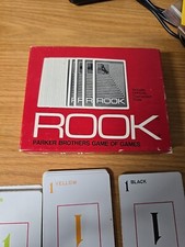 Vintage 1970 Parker Brothers Rook Card Game Blue Box Edition COMPLETE 1972