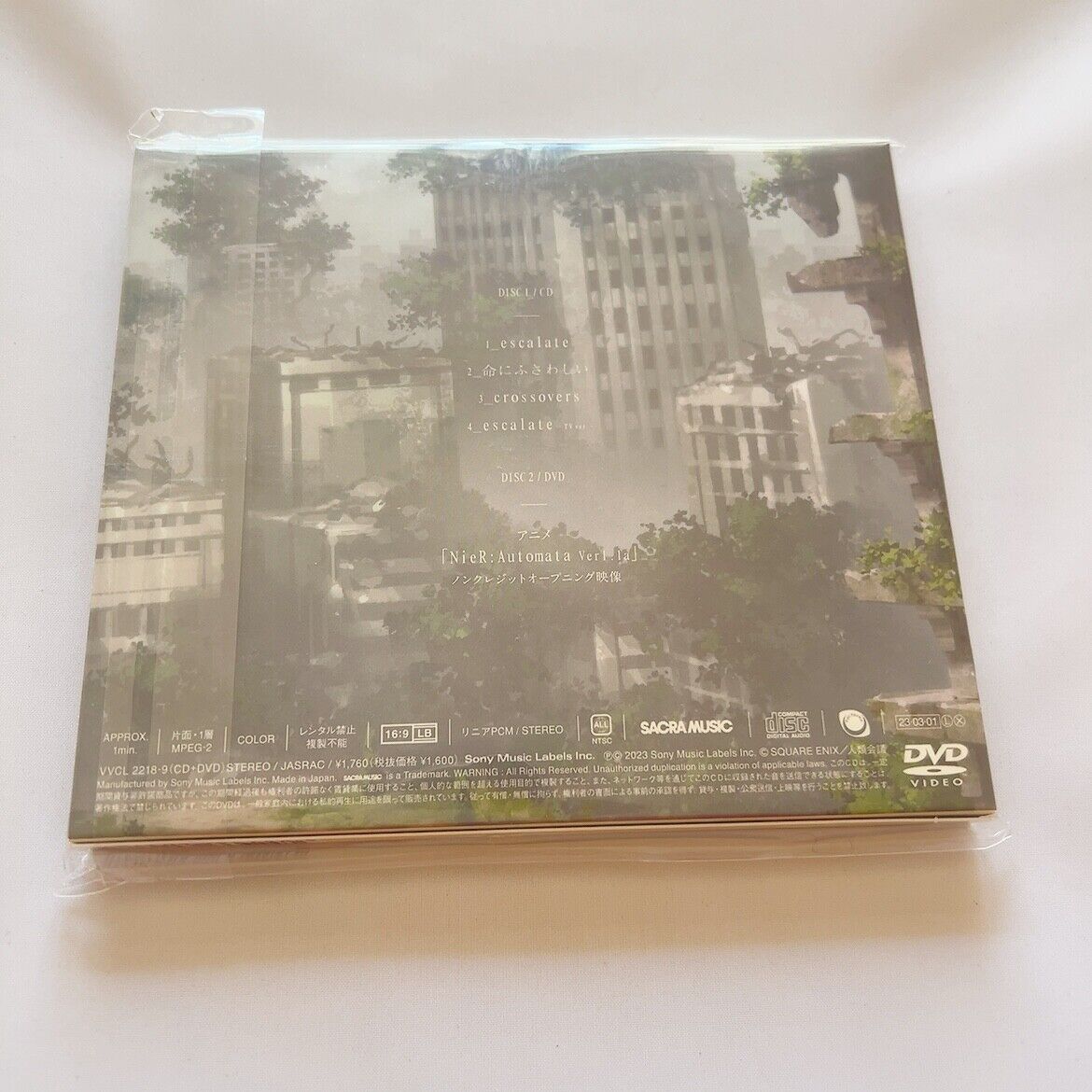 Anime NieR:Automata Ver1.1a OP Theme CD DVD escalate Limited Pressing　Sony  Music