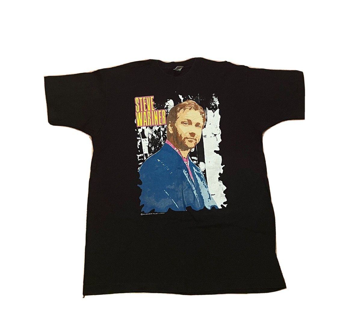Vintage Steve Wariner Tour Shirt Men XL Black Short Sleeve 1993 | eBay