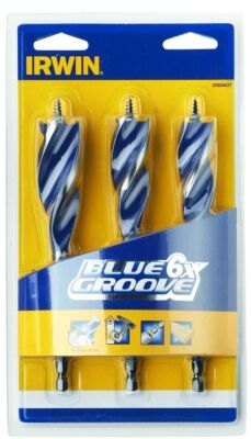 Irwin Speedbor 3tlg 6X Blue Groove Holzbohrer 3tlg Set 10506627