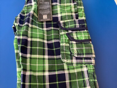 Arizona Jungen Bermudas Short Kariert Gr. 176 Baumwolle Sommer PraktischTaschen