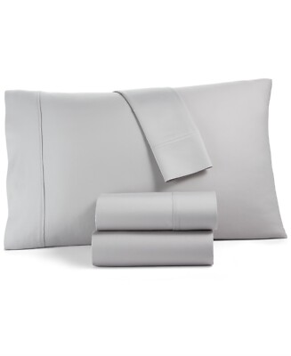 Tranquil Home Willow 1200 Thread Count Queen Sheet Set Light Grey