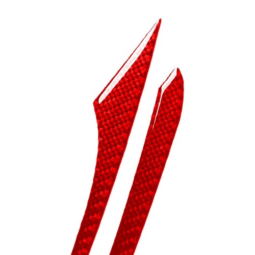 Cubierta de panel de puerta delantera de fibra de carbono roja 4 piezas para Honda Ridgeline Passport Pilot - Imagen 8 de 14