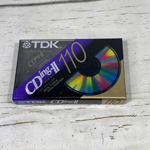 TDK CDingII 110 Blank Audio Cassette Tape Type II FACTORY SEALED High