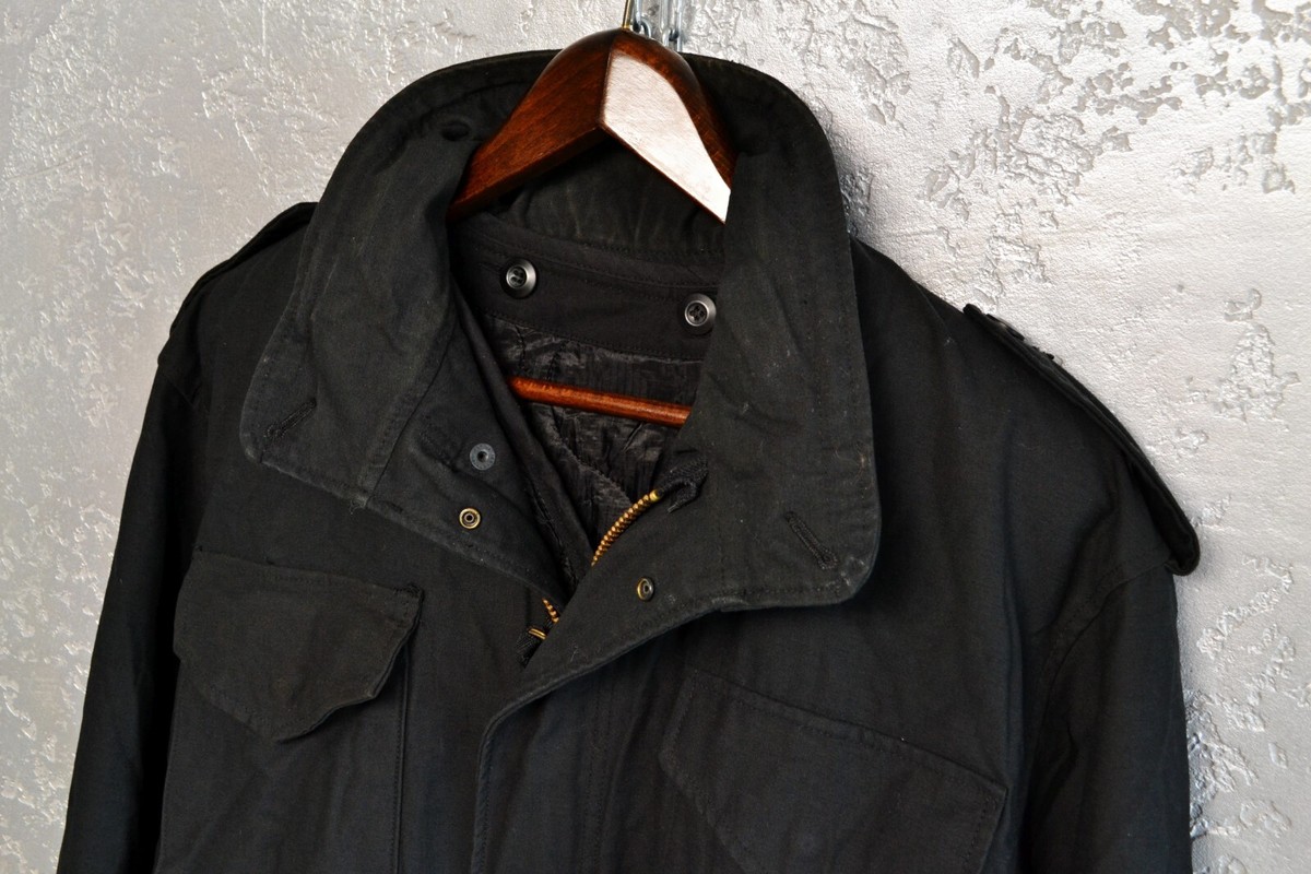 Alpha Industries Mods Coat M-65 Mens Military Jacket Black 8415-01