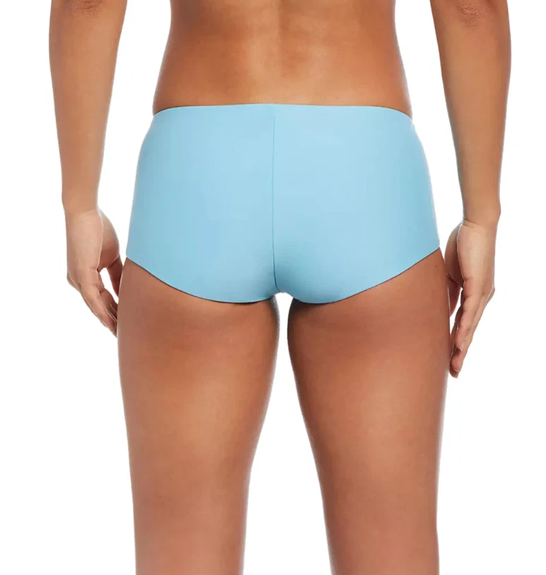Parte inferior de bikini Nike para mujer XL Hydralock Cheeky Kickshort en azul acuario Foto 2 de 4