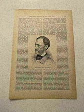 KP172) Union Navy Admiral John A Dahlgren Ordnance Civil War 1886 Engraving