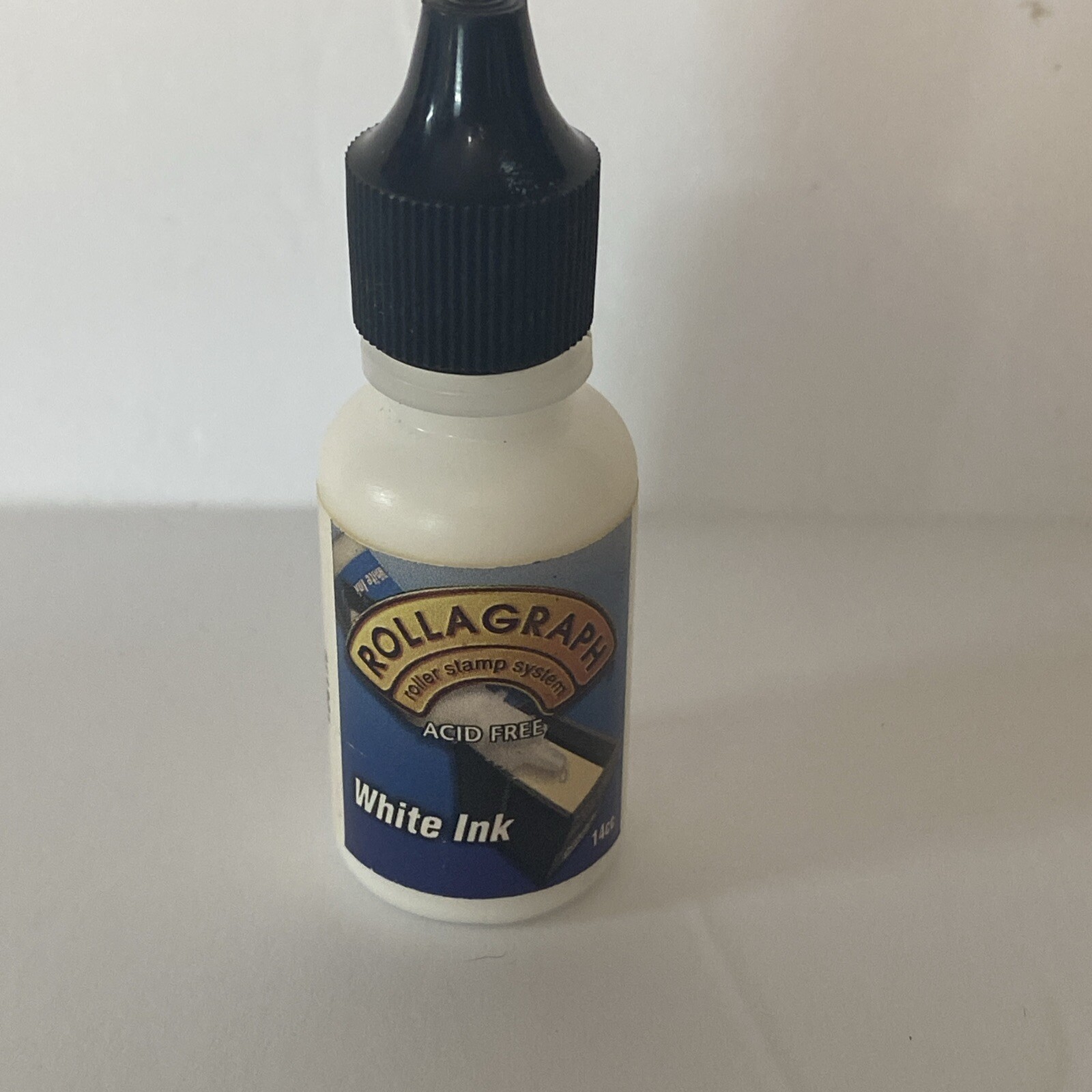 Stampin Up ROLLAGRAPH White Ink Refill 1.08 oz For Wheel Roller Ink Cartridges