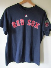 Boston Red Sox T Shirt by Majestic #34 Ortiz Blue Size M