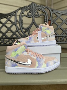 jordan 1 mid se washed coral