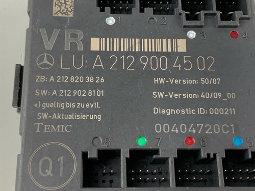 Mercedes Benz E Class W212 Front Right Side Door Control Module Unit A2129004502 - Picture 5 of 5