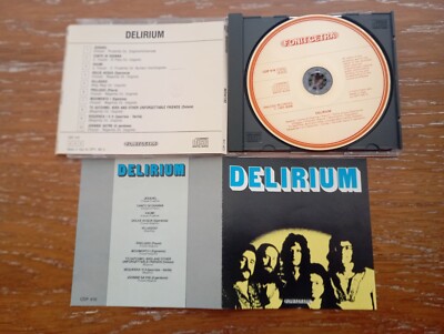 DELIRIUM SELTENE CD y 1989 same 1^ EDITION NO BARCODE PROG IT GENUA IVANO GRÄBEN