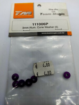 CAPER WASHERS 3mm VIOLA TEAM MAGIC 111006P