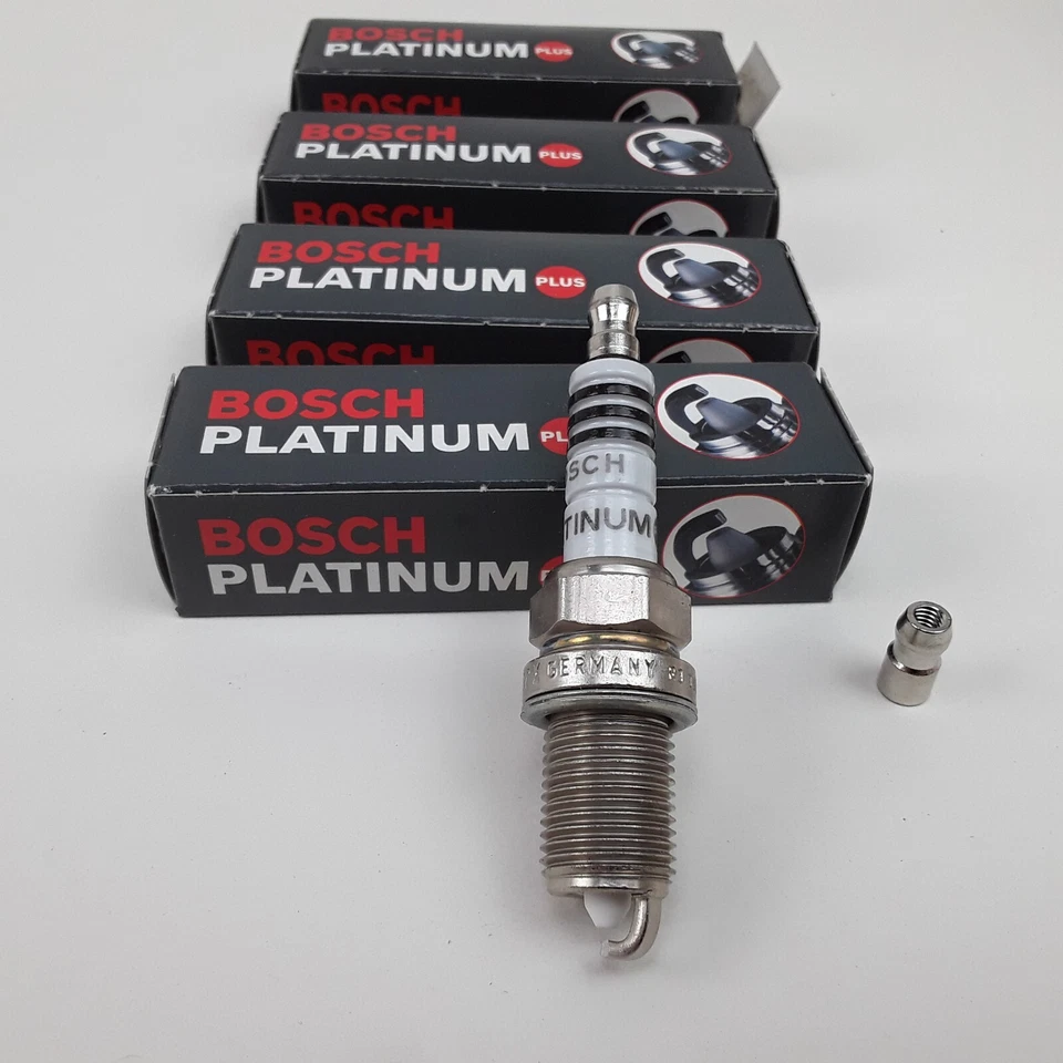 4 velas de ignição Bosch FR7DPX compatível com Acura, Honda, Subaru, Toyota, Mitsubishi, Nissan - Imagem 3 de 4