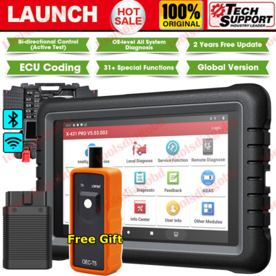 Launch Scanner X431 Pros Scan PAD Automotive Bidirectional ALL System Diagnostic