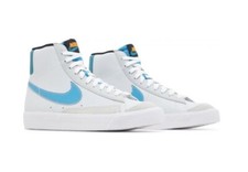 Nike Blazer Mid 77 FD0297-001 Pure Platinum Laser Blue Sneaker GS Size