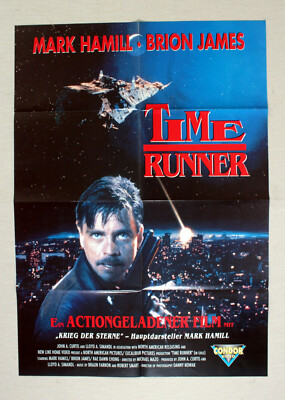 TIME RUNNER * VIDEO-POSTER A1 German 1-Sheet ´93 Mark HAMILL Brion JAMES