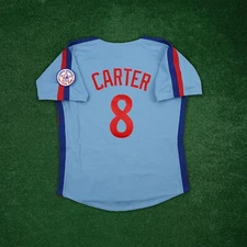 Gary Carter 1982 Montreal Expos Cooperstown Men's Blue Jersey w/ All Star Patch